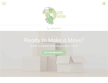 Tablet Screenshot of elitemoversllc.net